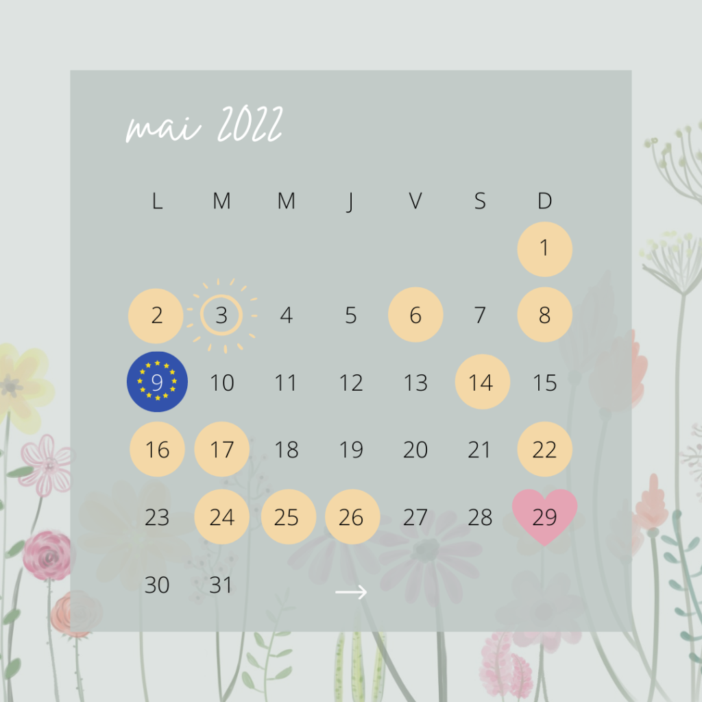 calendrier marketing 2022 : les dates clés du mois de mai pour vos opérations de communication